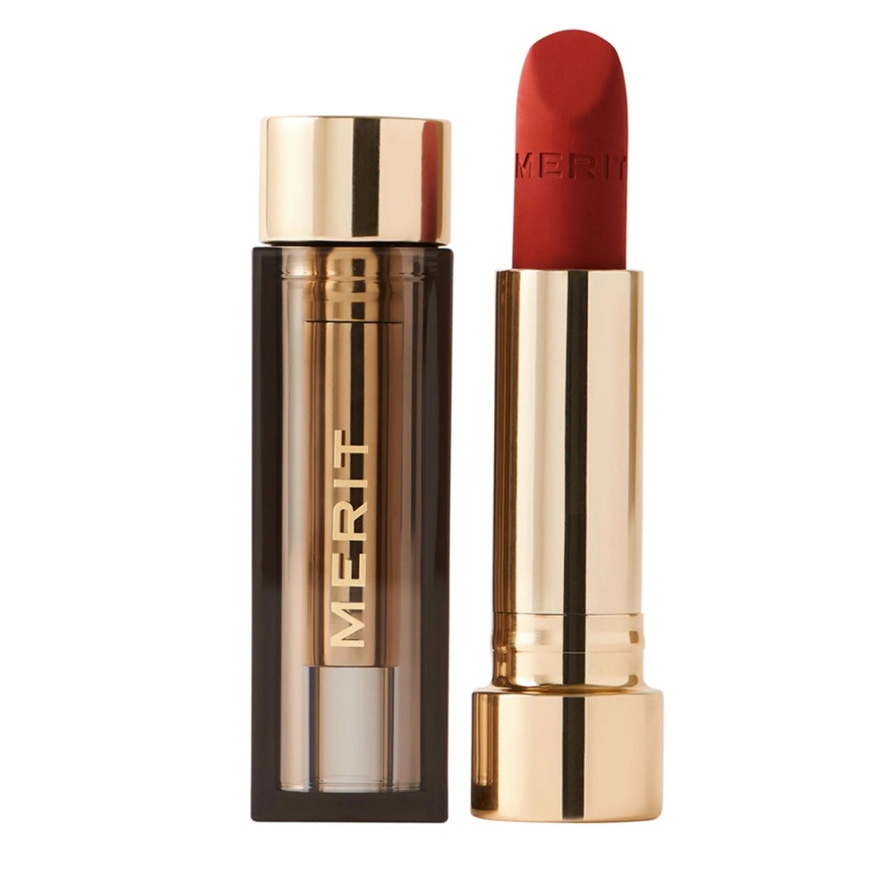 💎 MERIT Signature Lip Lightweight Matte Lipstick in Shade Vermillion Full-Size